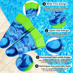 Fanwill Kids Swim Fins,Short Comfortable Flippers For Lap Swimming And Training For Children,Girls,Boys ,Beginners,Women (S)