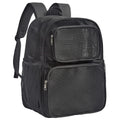 COVAX Large Mesh Backpack, Semi-transparent College Backpack, See Through Mesh Bookbag with Bungee and Comfort Padded Straps for