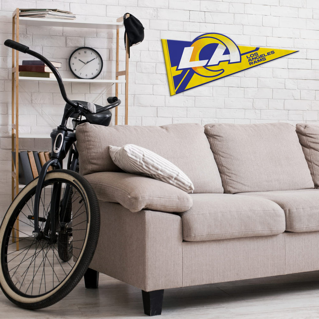 Rico Industries Nfl Football Los Angeles Rams Soft Felt Pennant - Ez To Hang - Home D  Cor (Game Room, Man Cave, Bed Room)