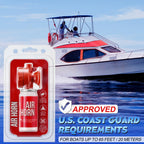 Saillong 4 Pack 1.4oz Boat Air Horn for Safety, Loud Marine Air Horns Can, Mini Small Blow Fog Bear Horn, Emergency Use for Spor