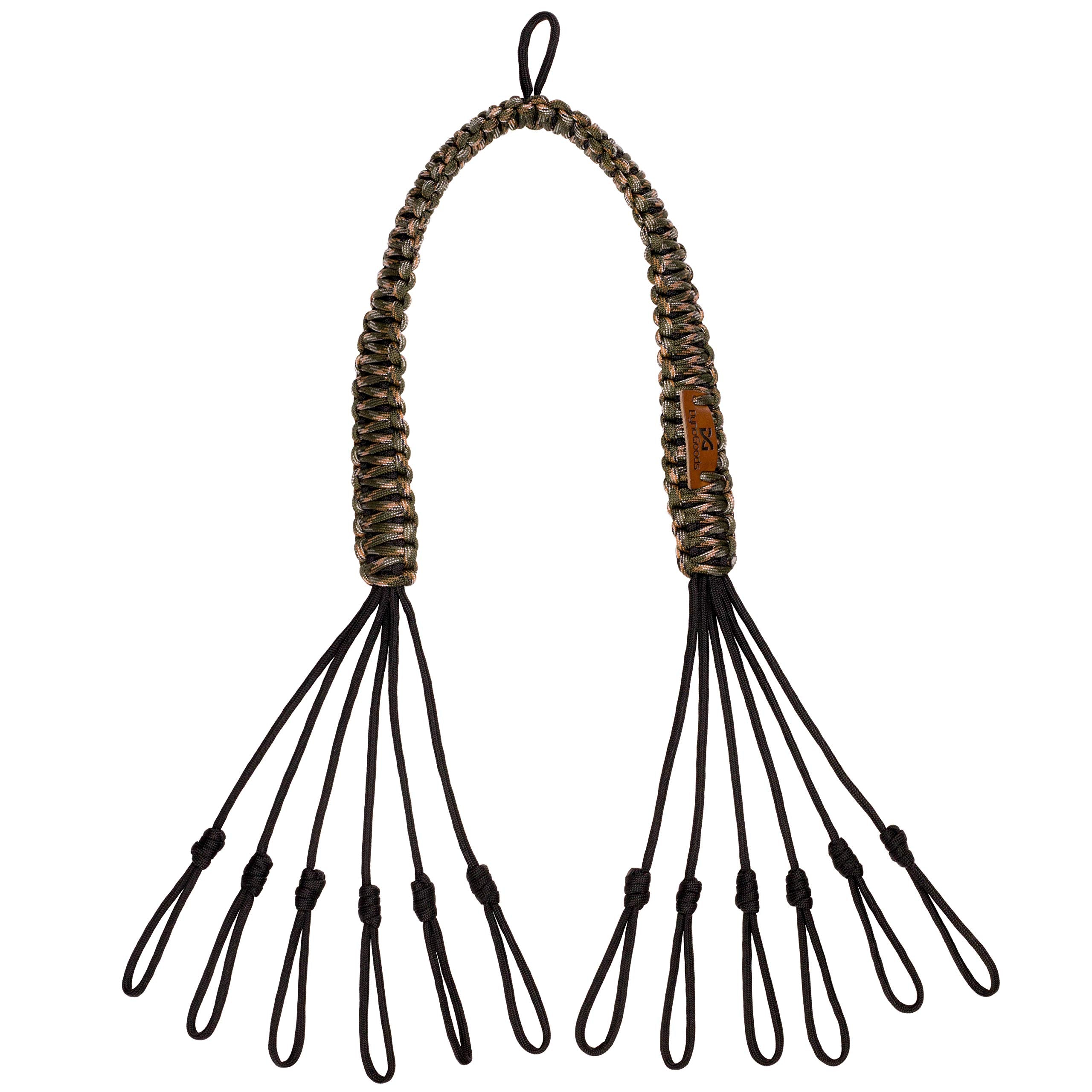DynoGoods Duck Carrier - 12 Drops, Slip Knot - Bird Tote, Waterfowl & Goose Hanger, Game Tote, Paracord