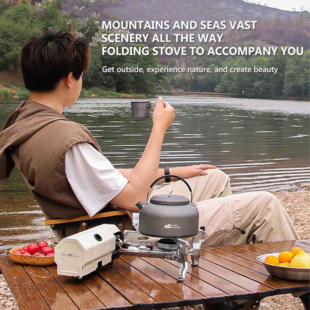 Airoka 2600W Cassette Stove, Multi-Stage Adjustable Fire, Portable Gas Tank Butane Gas Stove With Storage Package, Easy To Carry