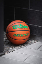Wilson Evolution Indoor Game Basketball, Green, Size 7 - 29.5