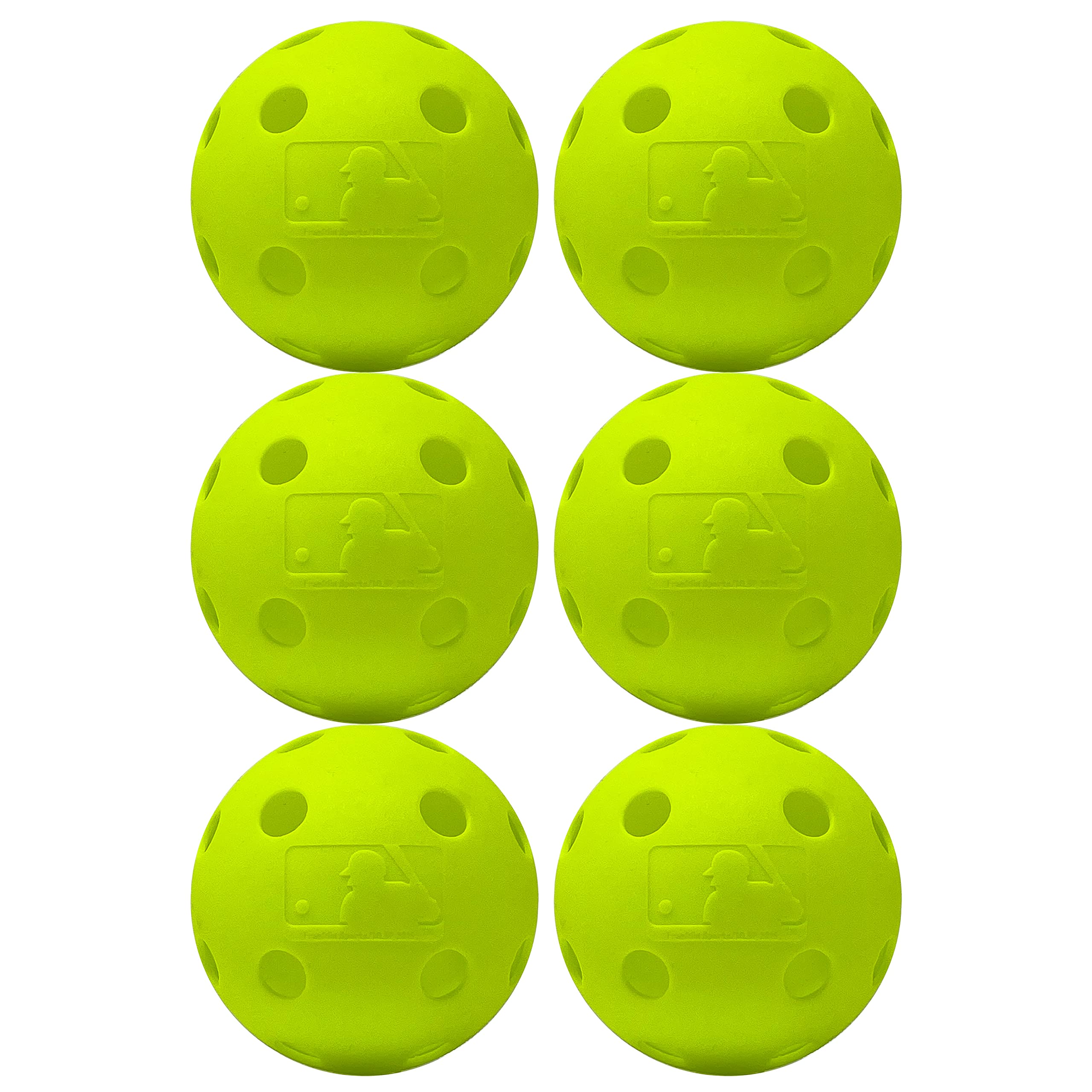 Franklin Sports Plastic Softballs - Indestruct-A-Ball Plastic Practice Softballs - Official Size 11 Training Softball for Battin