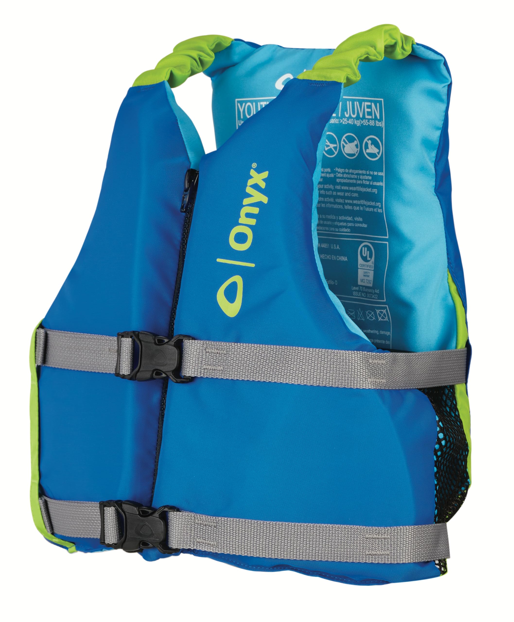 Onyx Youth Paddle Sports Life Jacket, Blue
