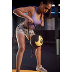 Aeromat Elite Power 39'' Rope 12 Lb Medicine Balls For Exercise - 9'' Dia Workout Ball, Weighted Balls For Exercise, Weight Ball