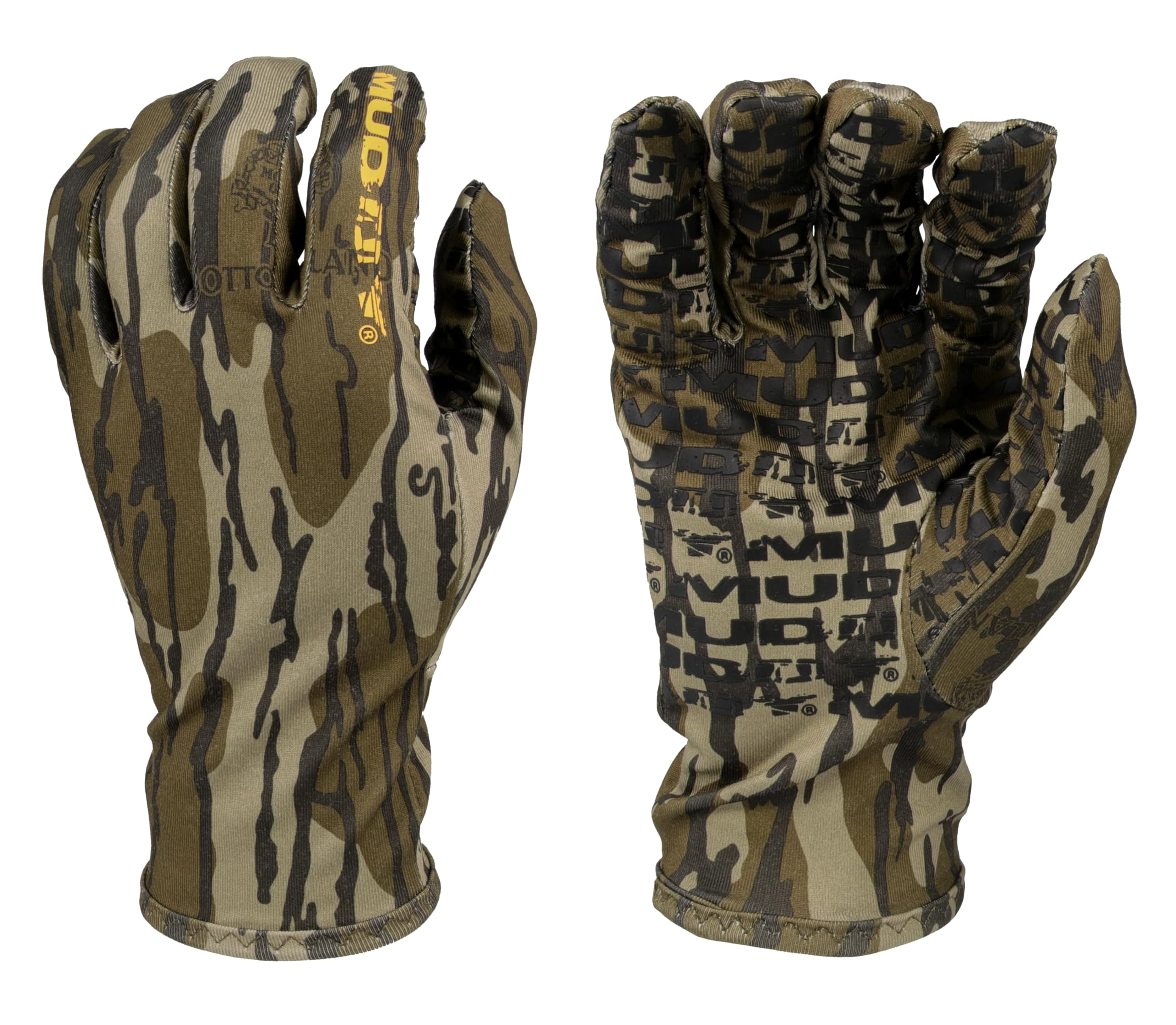 Muddy Outdoors Mens TRX Lightweight Gloves Mossy Oak Bottomland Large