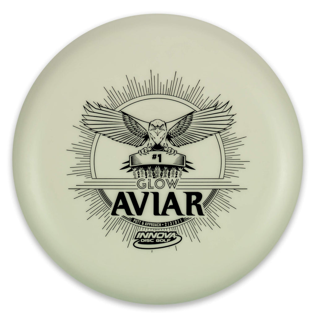 Innova Disc Golf Glow Dx Aviar Putter Golf Disc, 170-172Gm (Colors May Vary)