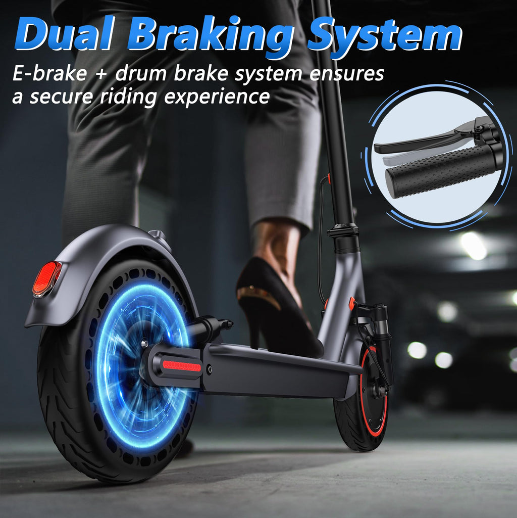 MAXSHOT Electric Scooter for Adults, 8.5/10/14 Tires, 19/22Mph, 350W/500W Motor, 21-28 Miles Range, Folding E-Scooter with Dual