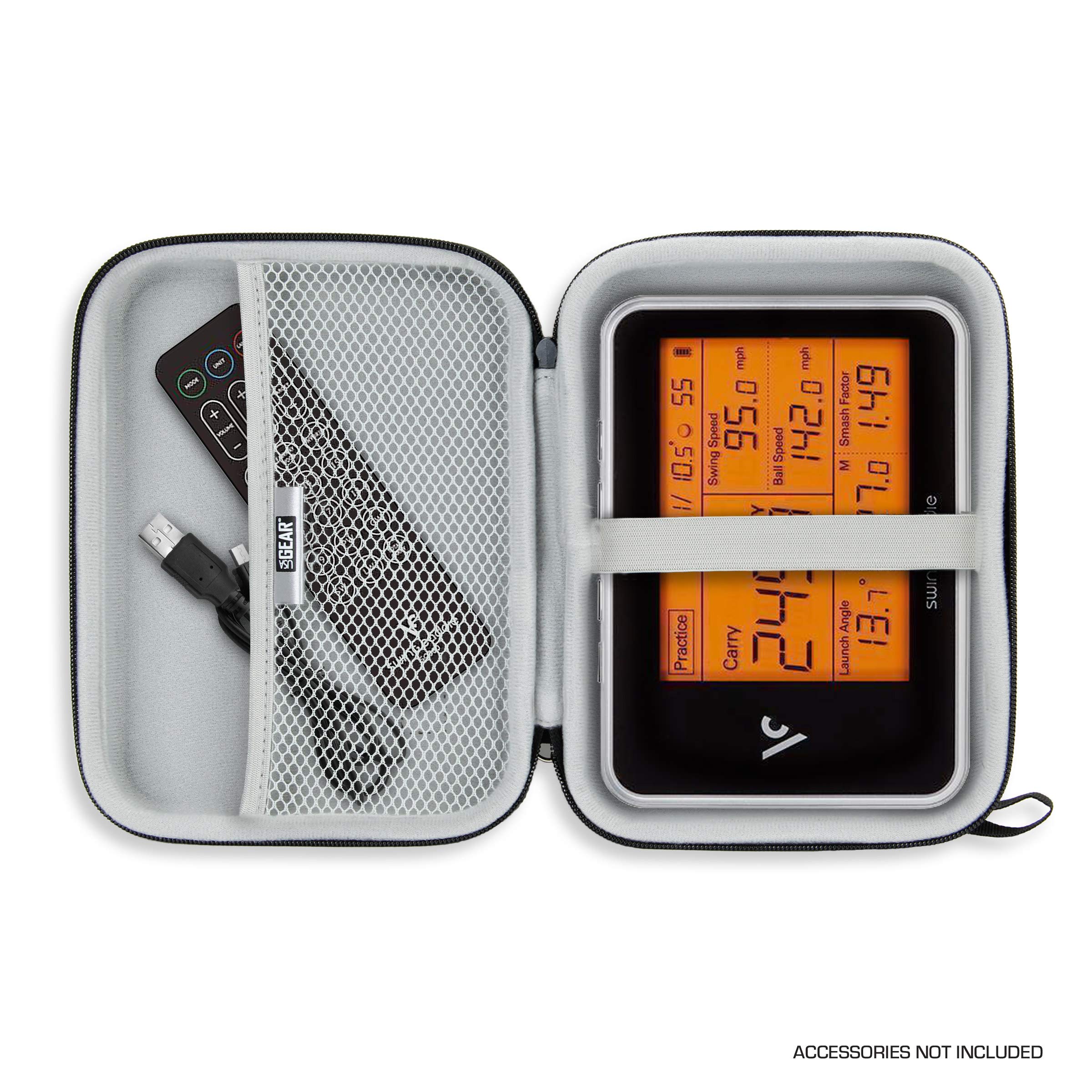Usa Gear Golf Monitor Case - Swing Caddie Hard Case Compatible With - Swing Caddie Sc300, Sc200 Plus, And More Golf Accessories