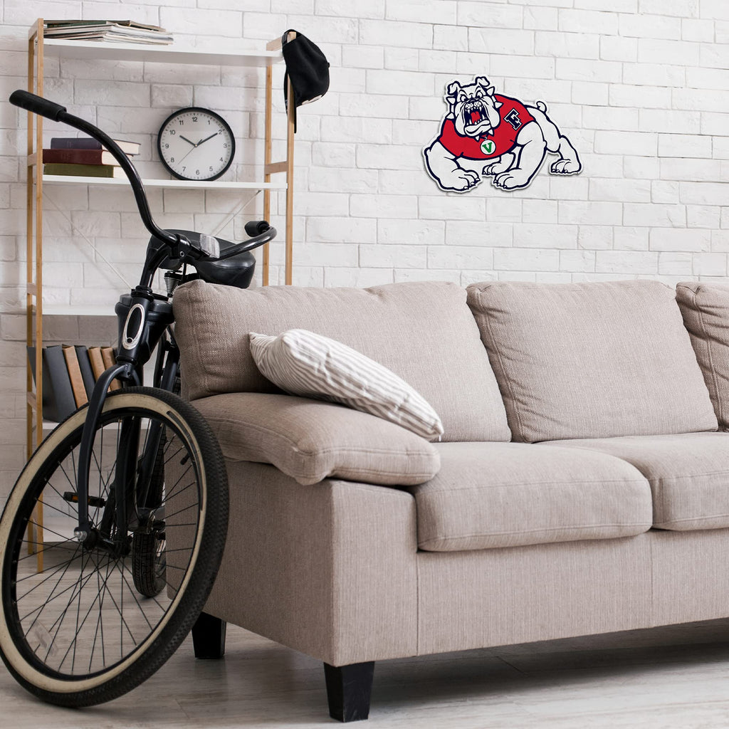 Rico Industries Ncaa Fresno State Bulldogs Mascot Shape Cut Pennant - Home And Living Room D  Cor - Soft Felt Ez To Hang