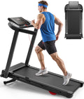 CIIHI Treadmill with 18% Auto Incline - 350 LBS Capacity Foldable Treadmill with Incline and App - Walking Running Machine for H