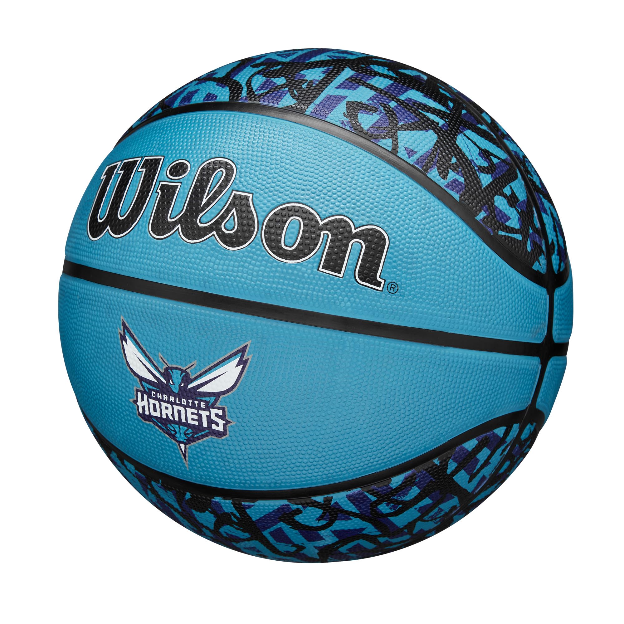 Wilson Nba Team Graffiti Basketball - Charlotte Hornets, Size 7-29.5''
