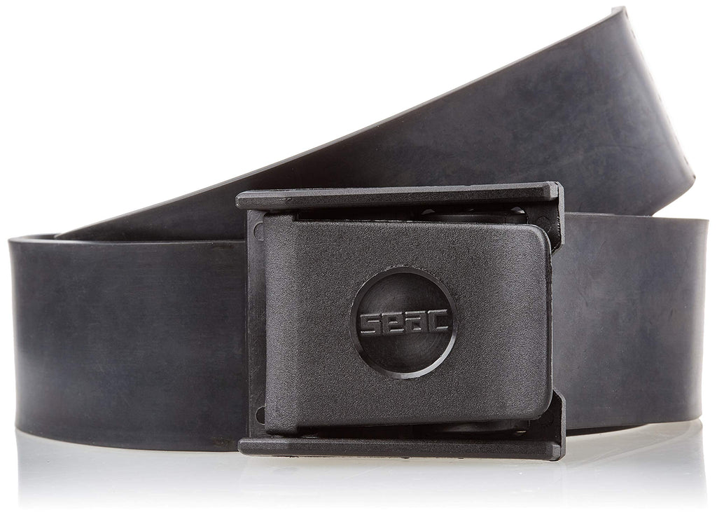 Seac Standard Rubber Belt, Black, Adjustable