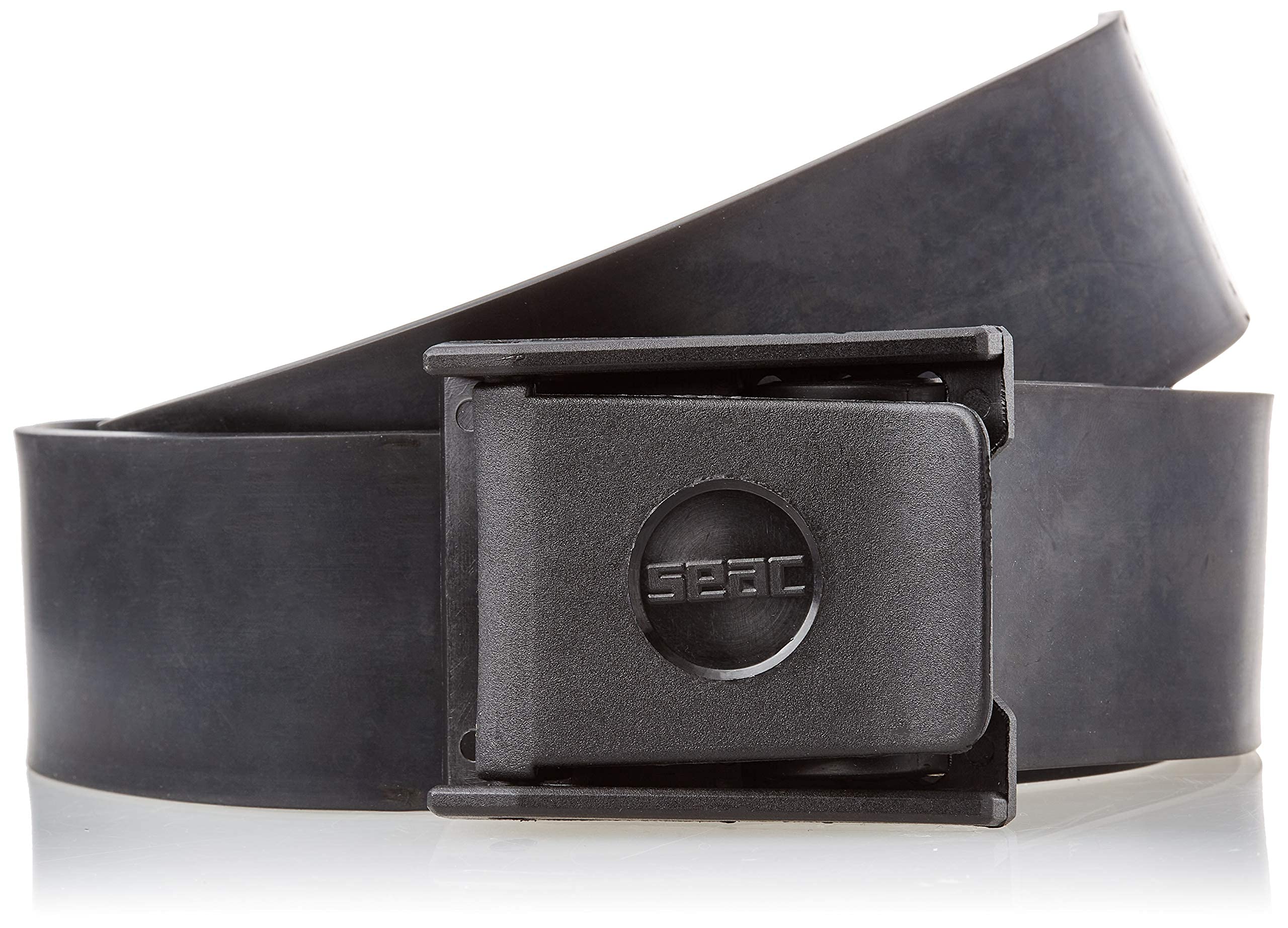 Seac Standard Rubber Belt, Black, Adjustable