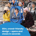 Weatherpod Small Upper-Body Pod With Straps- 1-Person Wearable Weather Protection From Cold, Wind And Rain In Stadium Seating Or
