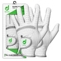 Dprofy Mens Golf Glove Pro Cabretta Leather Golf Gloves Golf Accessories, Pack Of 2 (Medium)