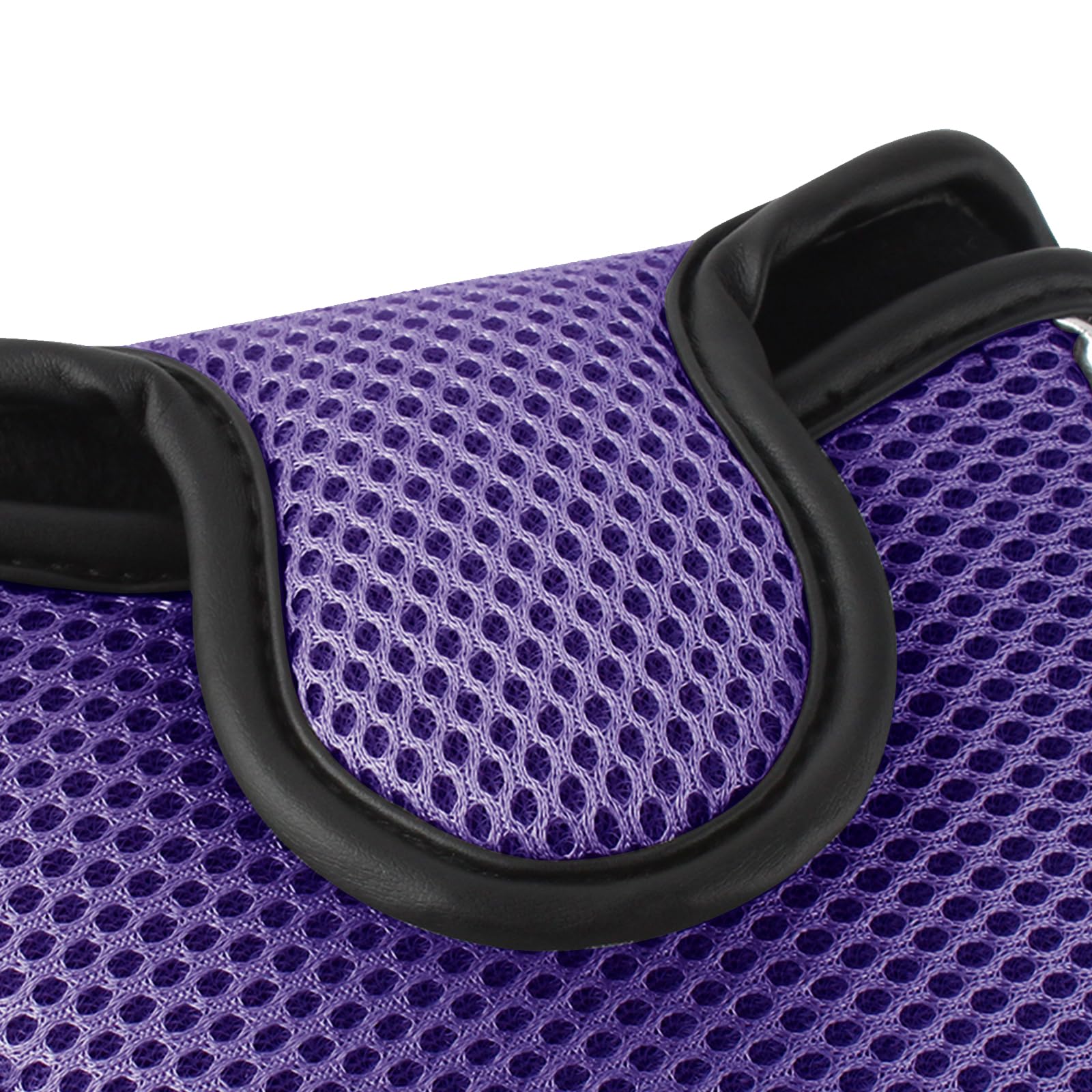 Andux Mesh Mallet Putter Cover Golf Putter Head Covers Purple, Square