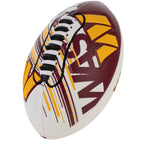 Franklin Sports Nfl Washington Commanders Football - Youth Mini Football - 8.5'' Junior Size Ball - Spacelace Easy Grip Texture-