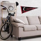 Rico Industries Ncaa Cincinnati Bearcats Classic 12'' X 30'' Felt Wall D  Cor Pennant - Great For Home/Bed Room/Man Cave D  Cor
