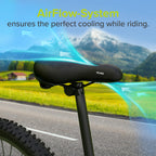 Velmia Trekking Bicycle Saddle - Comfortable Saddle For Men And Women - 3 Zone Concept - Waterproof Bicycle Seat With Ergonomic