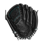 Wilson 2024 A500 Siren 12    Youth Infield Fastpitch Softball Glove - Right Hand Throw, Black/Teal