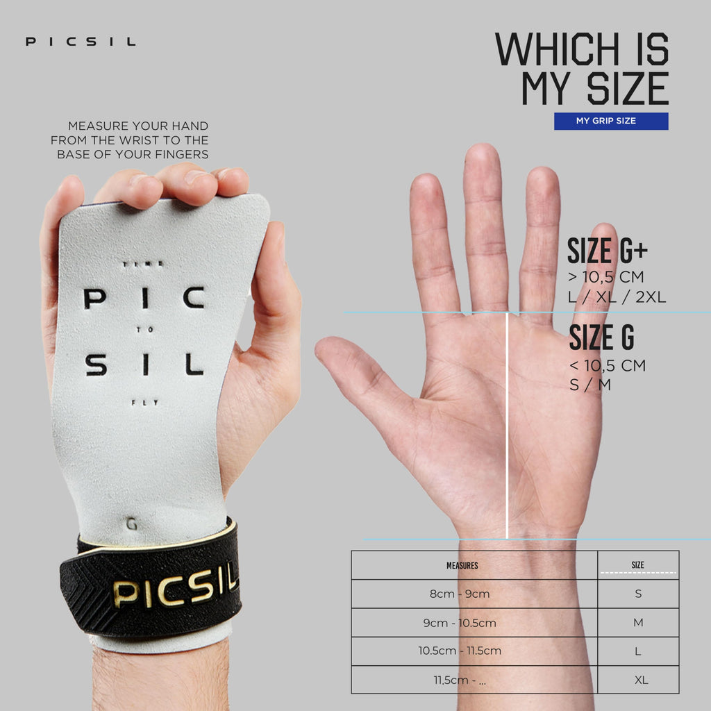 Picsil Condor Grips, No Hole Leather Hand Grips, Increased Protection And Comfort, Hand Grips For Gymnastic, Cross Training, Pul