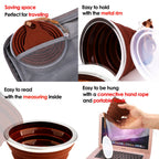 Me.Fan Silicone Collapsible Travel Cup - Silicone Folding Camping Cup With Lids - Expandable Drinking Cup Set Of 4- Portable, Gr