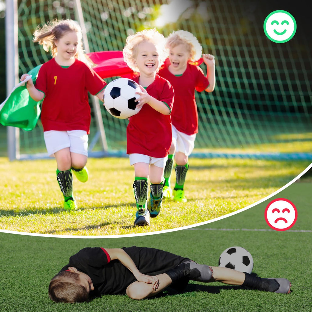 Shin Guards Soccer Youth Kids - Shin Guard For Boys Girls Teenagers 2-18 Years Old - Football Shin Pads Protection Equipment Wit