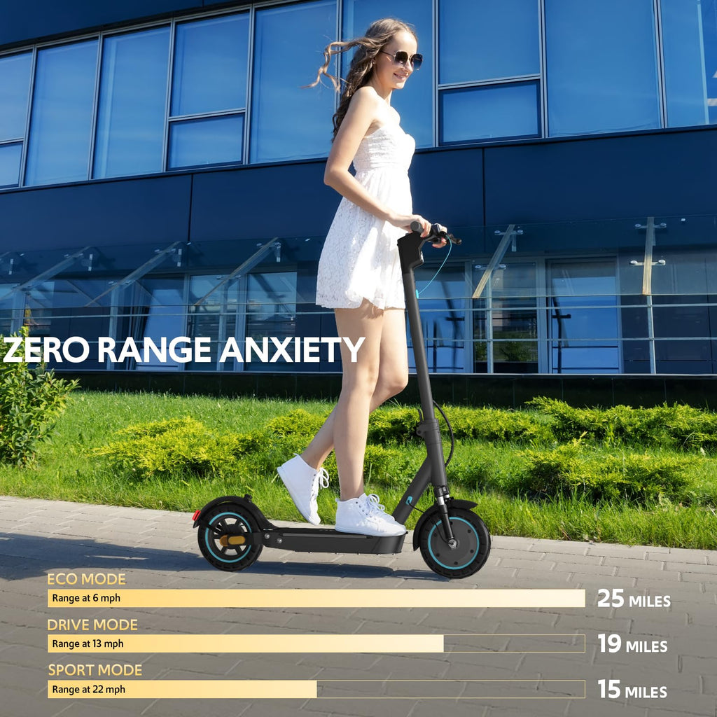 Electric Scooter for Adults, Foldable E-Scooter with Dual Suspension & Front/Rear Turn Signal Lights, 650W Motor, 36V 18AH Batte