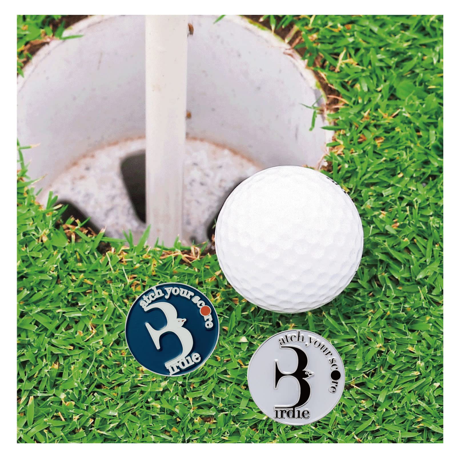 E Truee Golf Ball Marker Hat Clip With Birdie Ball Marker, Golf Accessories For Men And Women, Golf Gifts For Men And Women