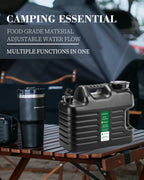 5 Gallon Water Jug, Thickened Water Storage Overlanding Gear Containers, Camping Essential Truly Leak-Proof Black Water Tank,Bpa