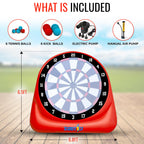 Zastic! The Original Giant 6Ft Tall Inflatable Kick Darts Game  Jumbo Outdoor Soccer Target Board For Back Yard Games Activity