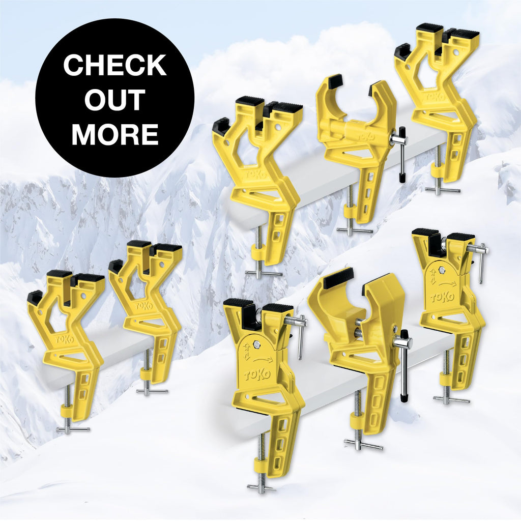 Toko Freeride Ski Vise Grip For Tuning And Waxing - Secure No Slip Grip And Holding Position For Freestyle And Jumping Ski Edge
