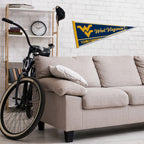 Rico Industries Ncaa West Virginia Mountaineers Classic 12'' X 30'' Felt Wall D  Cor Pennant - Great For Home/Bed Room/Man Cave