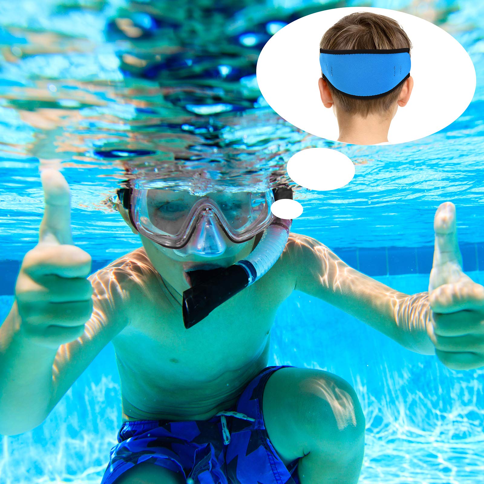 Skylety 3 Pieces Neoprene Mask Strap Cover Neoprene Diving Mask Straps Hair Protector Wrap For Dive And Snorkel Masks Water Spor