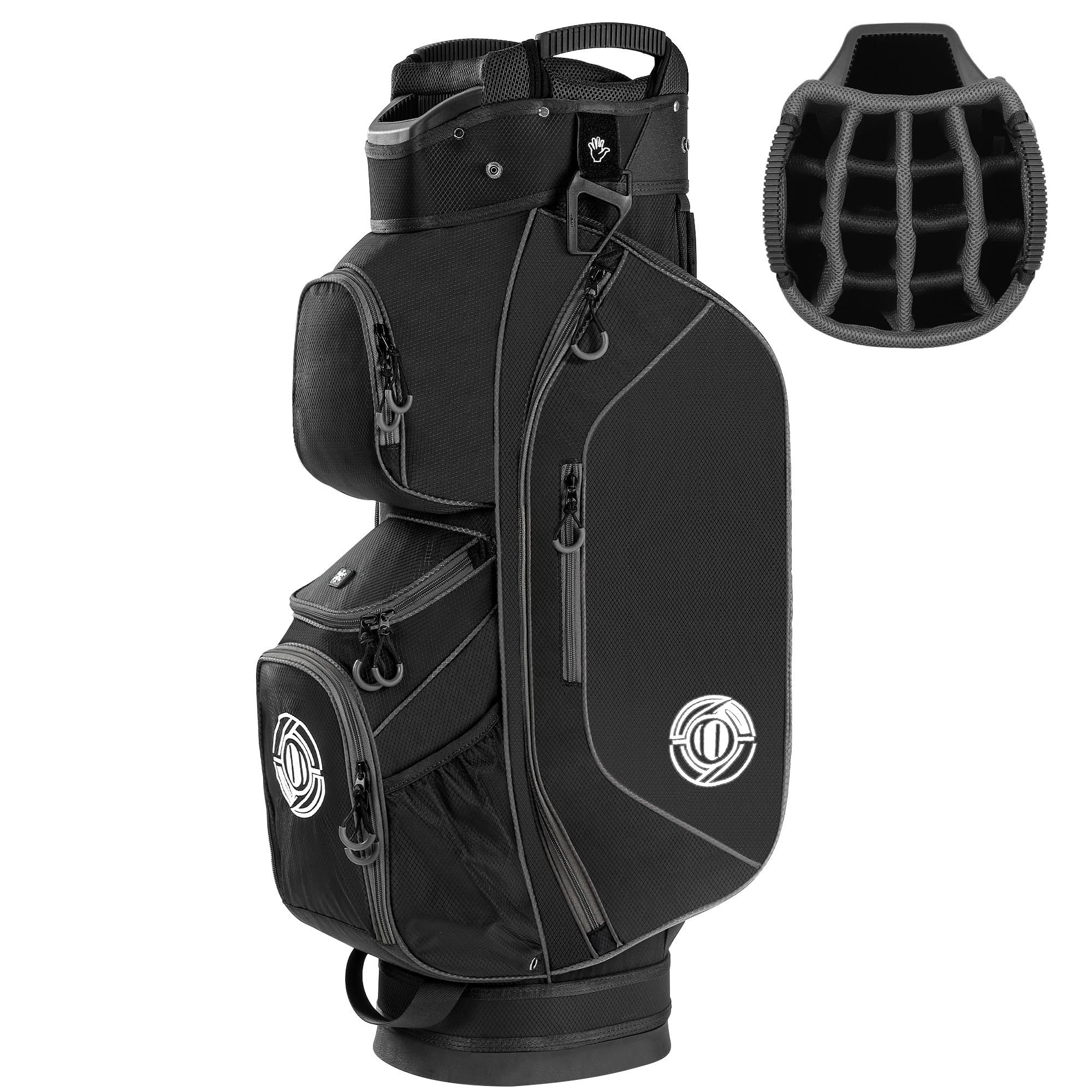 Shopsource Golf Cart Bag, 15 Way Top Lightweight Golf Bag, Golf Club Cart Bags for Men Women with Full-Length Dividers, Dedicate