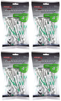Pride Professional Tee System Prolength Max 4'' White Golf Tees - 4 Bags