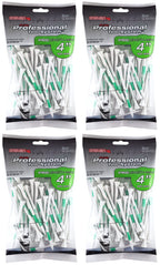 Pride Professional Tee System Prolength Max 4'' White Golf Tees - 4 Bags