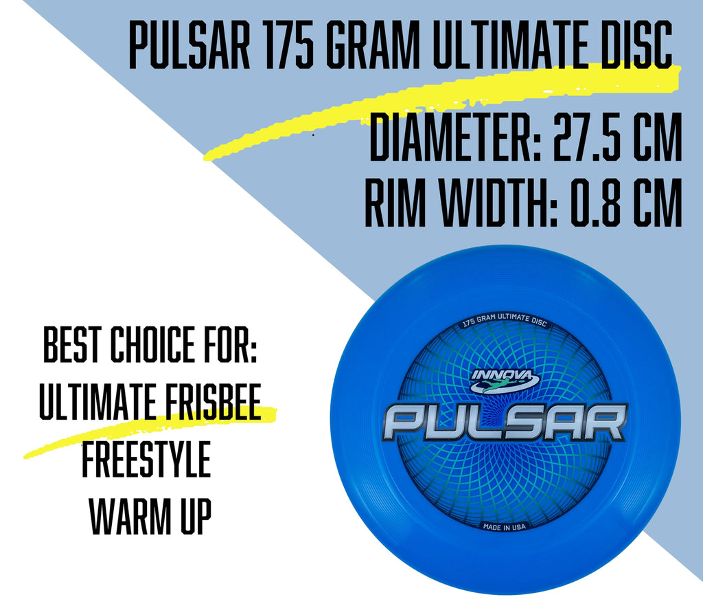 Innova Pulsar Ultimate Frisbee Disc Set Of 6-175 Gram, Flying Disc