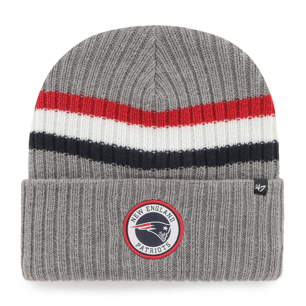 '47 Men'S Gray New England Patriots Highline Cuffed Knit Hat