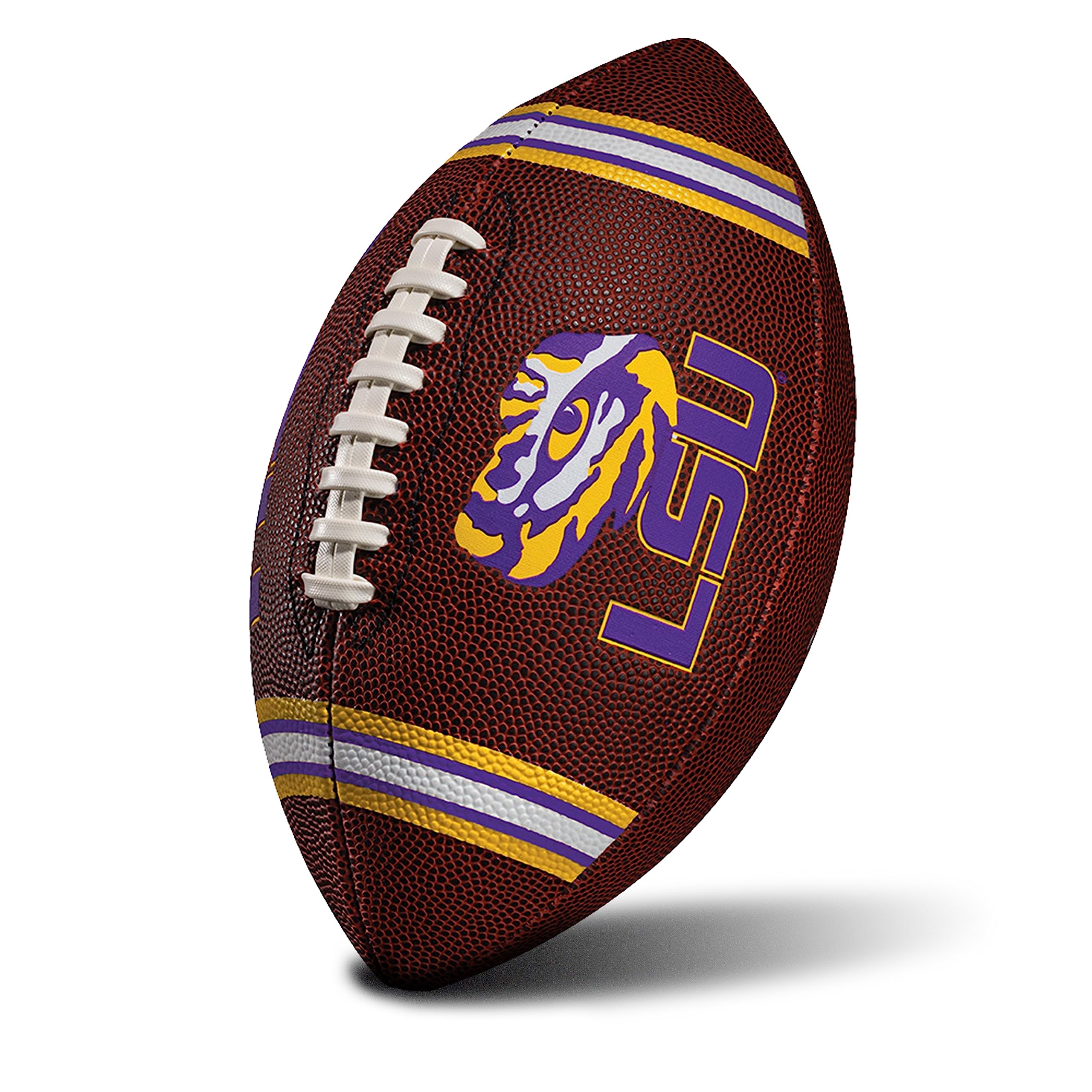 Franklin Sports LSU Tigers Kids NCAA Youth Football - Official College Team Junior Footballs with Team Logos for Kids - Junior S