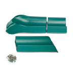 Swing-N-Slide NE 4699-T Super Summit Slide 3 Piece Plastic Scoop Slide for 5 Swing Set Deck Heights, Green