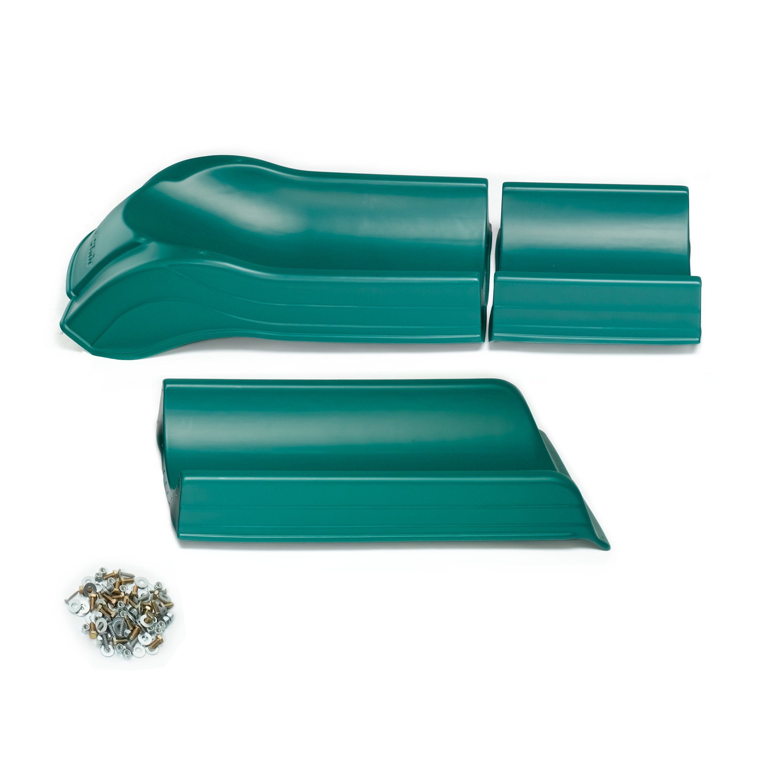Swing-N-Slide NE 4699-T Super Summit Slide 3 Piece Plastic Scoop Slide for 5 Swing Set Deck Heights, Green