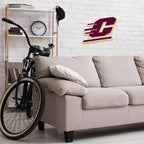 Rico Industries Ncaa Central Michigan Chippewas Primary Shape Cut Pennant - Home And Living Room D  Cor - Soft Felt Ez To Hang