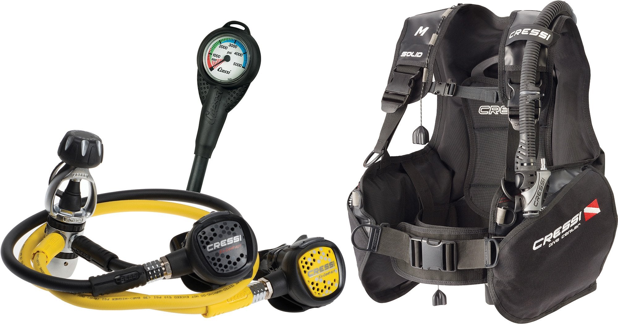 CRESSI Solid Scuba Package Scuba Sets, M