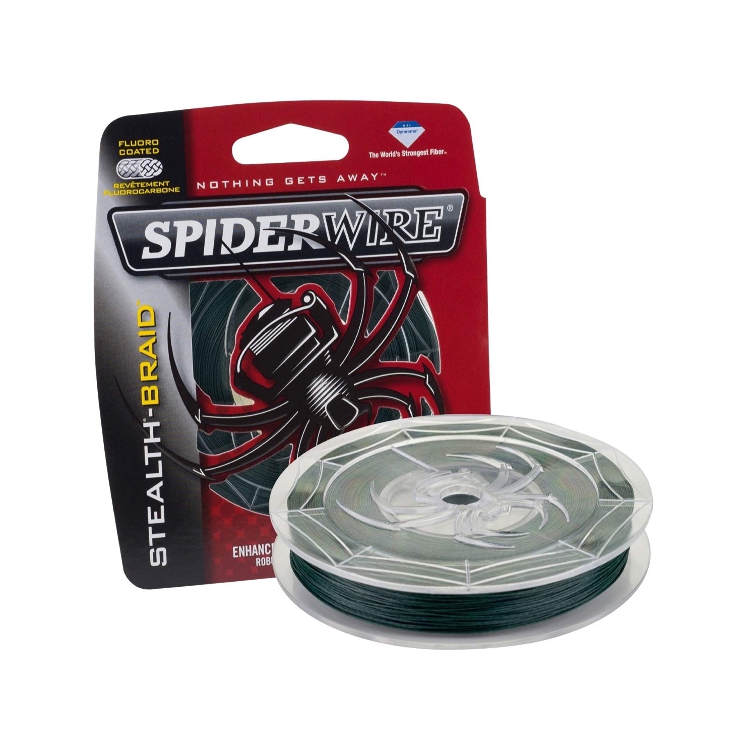Spiderwire Stealth Superline, Moss Green, 8Lb | 3.6Kg, 200Yd | 182M Braided Fishing Line, Suitable For Freshwater And Saltwater