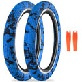 WEEROCK Bike Tire 20 Inch Camouflage Tire 2 Pack 20 x 2.1 Folding Bead Replacement Tyre for 20 Inch Bicycles,Kid Bike, MTB, Moun