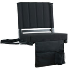 SPORT BEATS Stadium Seats with Back Support Bleacher Chairs with Back and Cushion Thick Padded Bleacher Seats Includes Shoulder