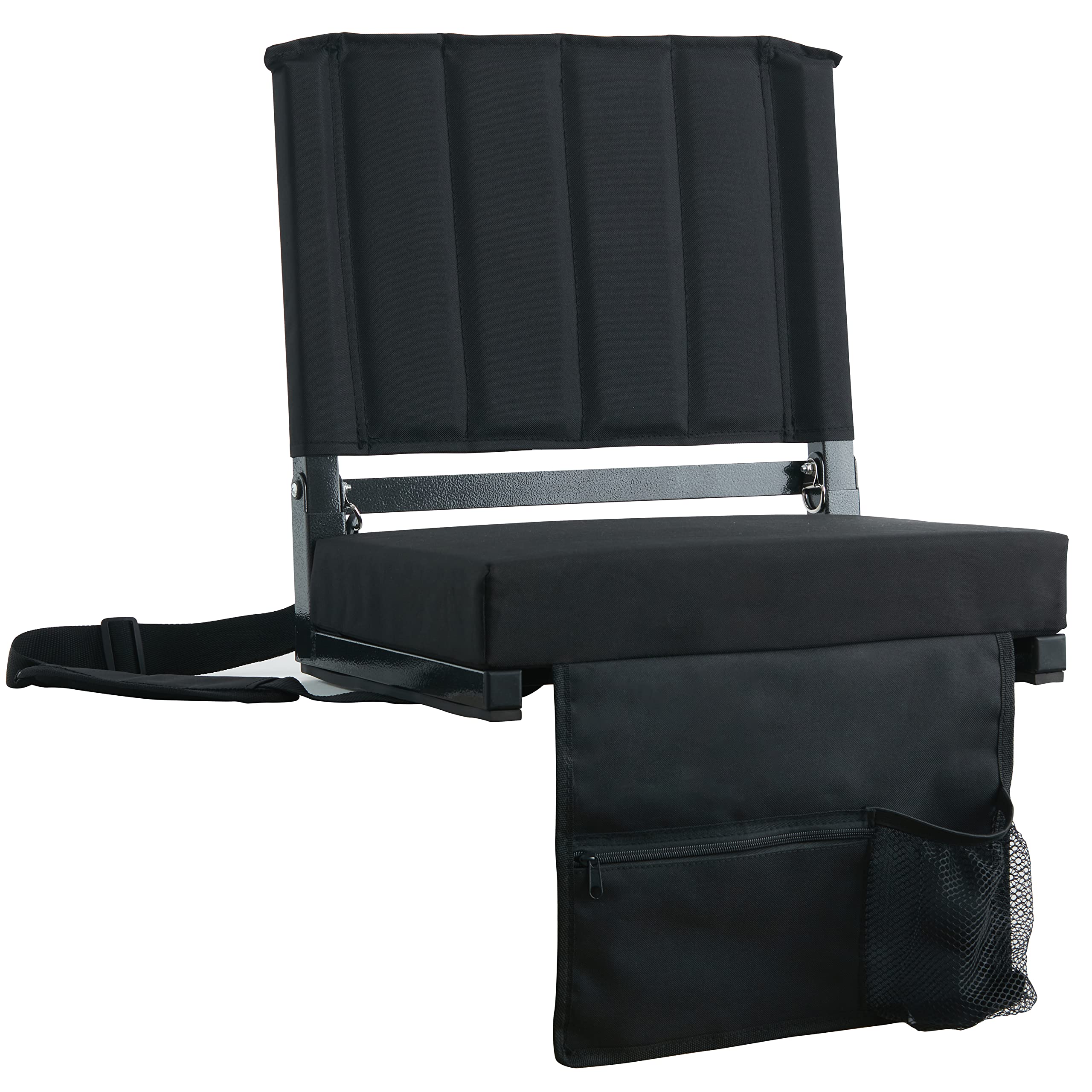 SPORT BEATS Stadium Seats with Back Support Bleacher Chairs with Back and Cushion Thick Padded Bleacher Seats Includes Shoulder